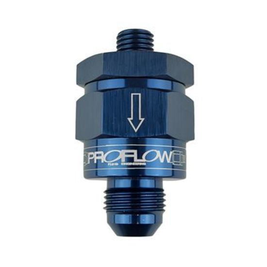 Proflow PFE617-08 EFI Fuel Check Valve M12 x 1.50 to -08AN Black