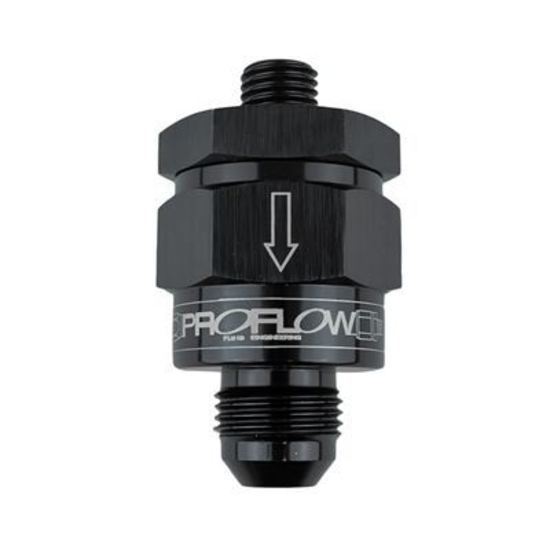 Proflow PFE619-06 EFI Fuel Check Valve M12 x 1.25 to -06AN Black
