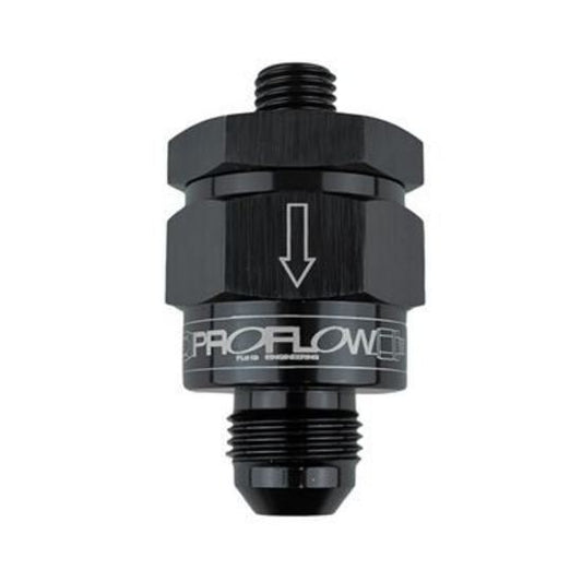 Proflow PFE619-06 EFI Fuel Check Valve M12 x 1.25 to -06AN Black