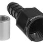 Proflow PFE651-12 Crimp Hose End Straight -12AN Black