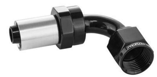 Proflow PFE653-10 Crimp Hose End 90 Degree -10AN Black
