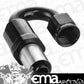 Proflow PFE656-06 Crimp Hose End 180 Degree -06AN Black