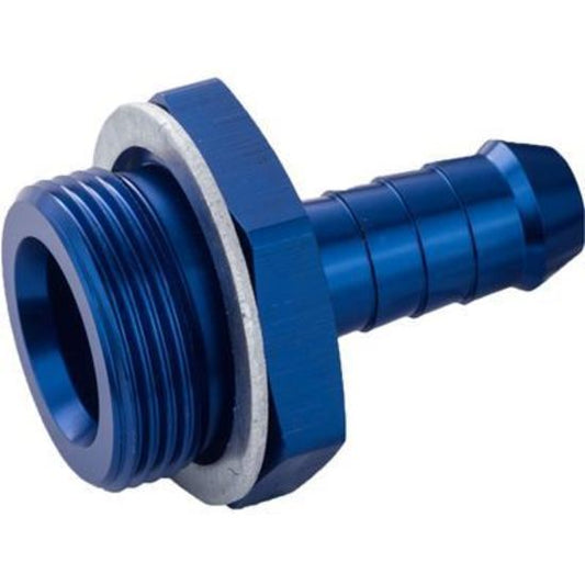 Proflow PFE700-01 Fitting Inlet Fuel Adaptor Male Holley Fuel Bowl 3/8" Male Barb Blue