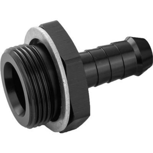 Proflow PFE700-01BK Fitting Inlet Fuel Adaptor Male Holley Fuel Bowl 3/8" Male Barb Black