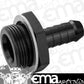 Proflow PFE700-02BK Fitting Inlet Fuel Adaptor Male Holley Fuel Bowl 1/2" Male Barb Black