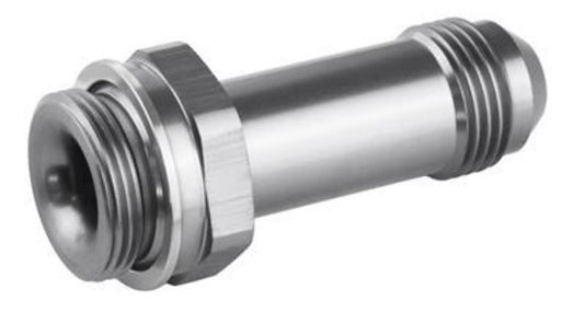 Proflow PFE700-06S Fitting Inlet Fuel Adaptor Male Holley Fuel Bowl 7/8 x 20 Short -06AN Silver