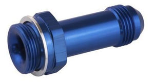 Proflow PFE700-08 Fitting Inlet Fuel Adaptor Male Holley Fuel Bowl 7/8 x 20 -08AN 2" Blue