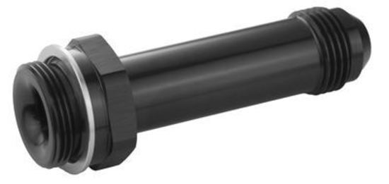 Proflow PFE700-08LBK Fitting Inlet Fuel Adaptor Male Holley Fuel Bowl 7/8 x 20 to -08AN Male 3" Black
