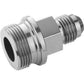 Proflow PFE701-06S Fitting Inlet Fuel Adaptor Male Feed Demon 9/16 x 24 Short -06AN Silver
