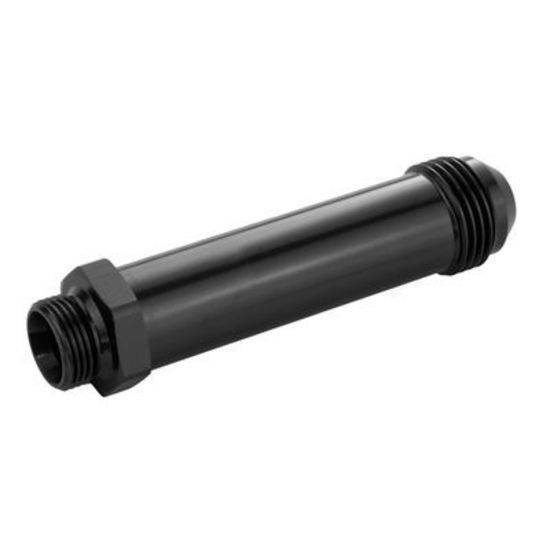 Proflow PFE701-08LBK Fitting Inlet Fuel Adaptor Male Feed Demon 9/16 x 24 to -08AN Male 2" Black