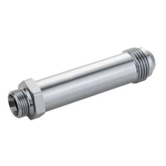 Proflow PFE701-08LS Fitting Inlet Fuel Adaptor Male Feed Demon 9/16 x 24 to -08AN Male 2" Silver