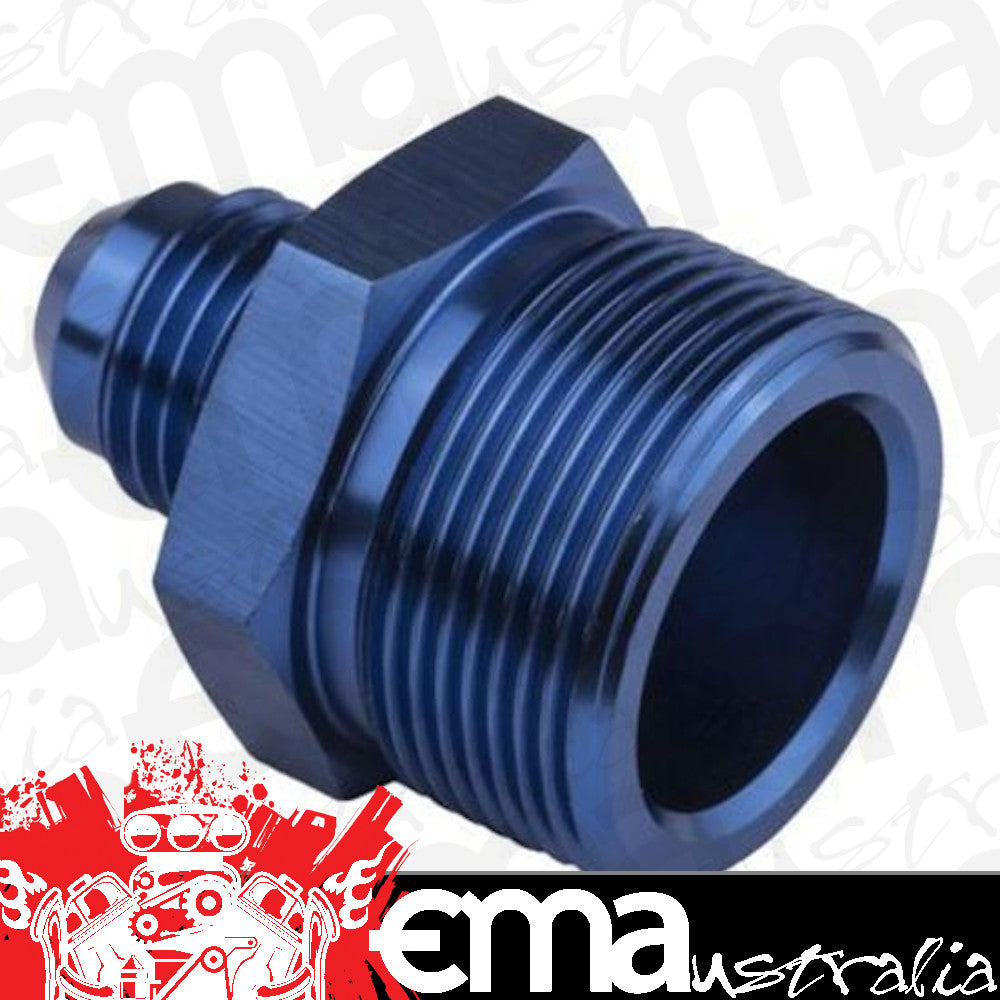 Proflow PFE708-06 Fitting Inlet Fuel Straight Adaptor Quadrajet Male -06AN to 1" x 20 Blue