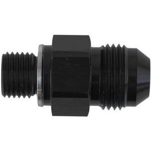 Proflow PFE710-08 Fitting Adaptor GM Transmission 1/4" Npsm Straight to -08AN Black