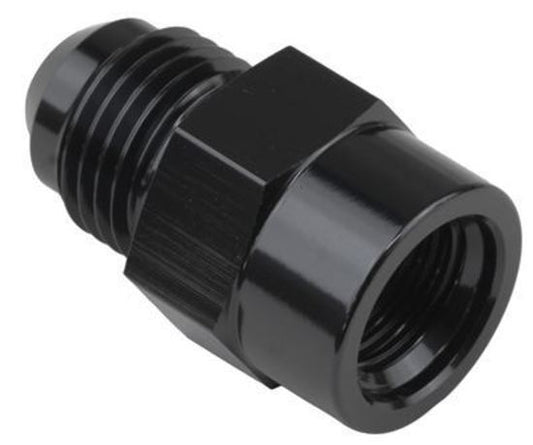 Proflow PFE711-M18-08BK Fitting Adaptor Metric M18 x 1.5 Female to Male -08AN Black