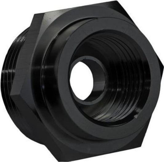 Proflow PFE712BK Fitting Fuel Adaptor Holley 7/8-20AN to 5/8-18 Convex Seat Black 2Pc