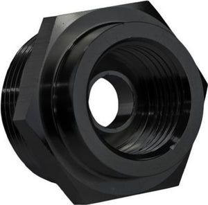 Proflow PFE712BK Fitting Fuel Adaptor Holley 7/8-20AN to 5/8-18 Convex Seat Black 2Pc