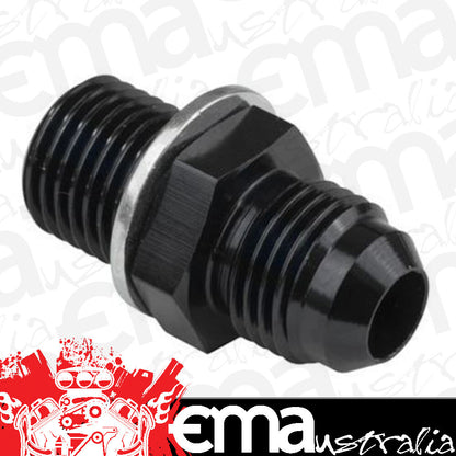 Proflow PFE732-06BK Fitting Adaptor Male 14mm x 1.50mm to Fitting Adaptor Male -06AN Black