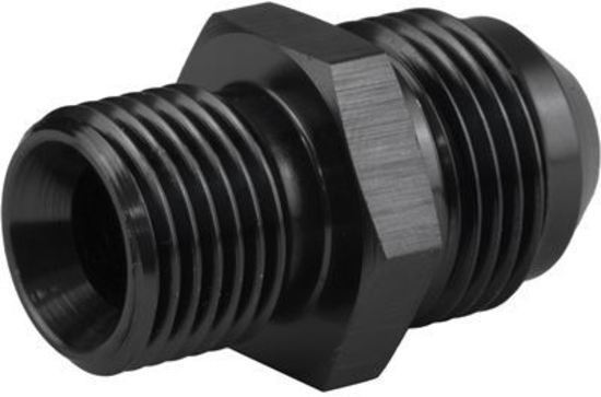 Proflow PFE733-12BK Fitting Adaptor Male 16mm x 1.50mm to Fitting Adaptor Male -12AN Black