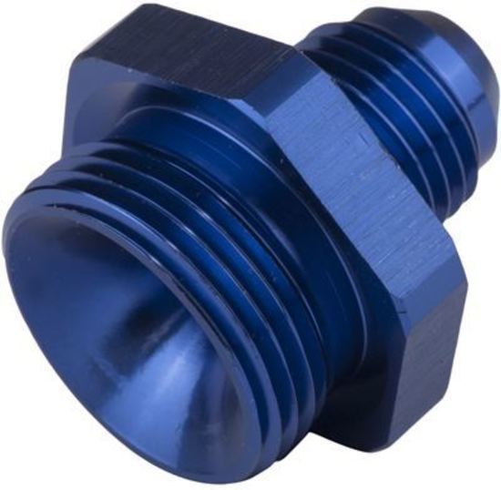 Proflow PFE736-10 Fitting Adaptor Male 22mm x 1.50mm to Fitting Adaptor Male -10AN Blue