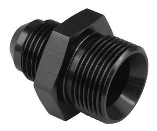 Proflow PFE737-06BK Fitting Adaptor Male 24mm x 1.50mm to Fitting Adaptor Male -06AN Black