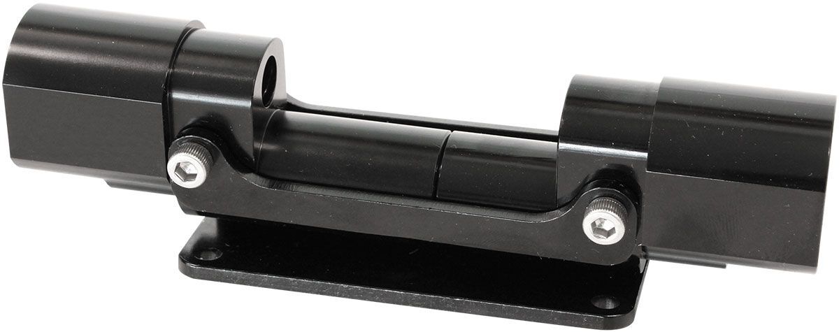 Aeroflow AF64-1555 Flex Fuel/E85 Content Sensor Bypass Block Black Finish, -10ORB Ports