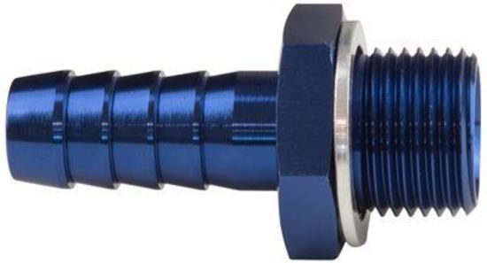 Proflow PFE745-02 Fitting Adaptor Male 10mm x 1.00mm to 3/8" Barb Blue