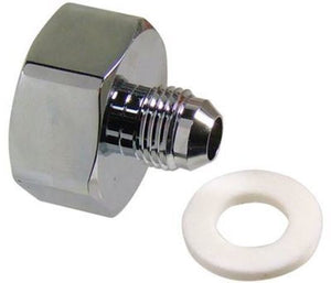 Proflow PFE759-04 Nitrous Bottle Nut Aluminium Black Anodised 1 " Female to -4 AN Male Each