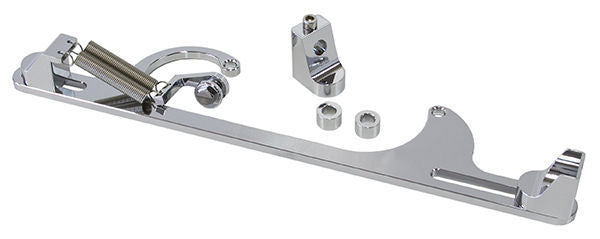 Aeroflow Performance Products AF64-2001C Billet Throttle Cable Bracket Chrome suits 4150 Style