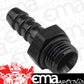 Proflow PFE790-04-05BK Fitting adaptor AN 4 Male Hose End to 5/16" Barb Black