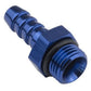 Proflow PFE790-08-05 Fitting adaptor AN 8 Male Hose End to 5/16" Barb Blue