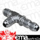 Proflow PFE804-06S Fitting Adaptor -06AN Flare Bulkhead Run Tee Silver