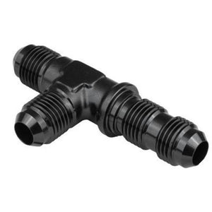 Proflow PFE804-12BK Fitting Adaptor -12AN Flare Bulkhead Run Tee Black