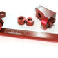 Aeroflow AF64-2002R Billet Throttle Cable Bracket Red suits 4500 Style