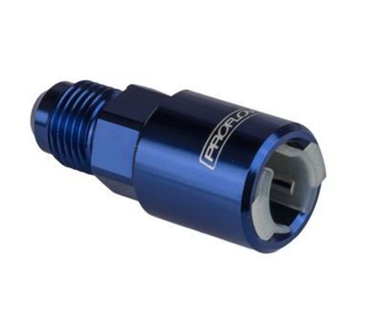 Proflow PFE808-01 5/16" Female Fitting Quick Connect Straight to -06AN Male Blue