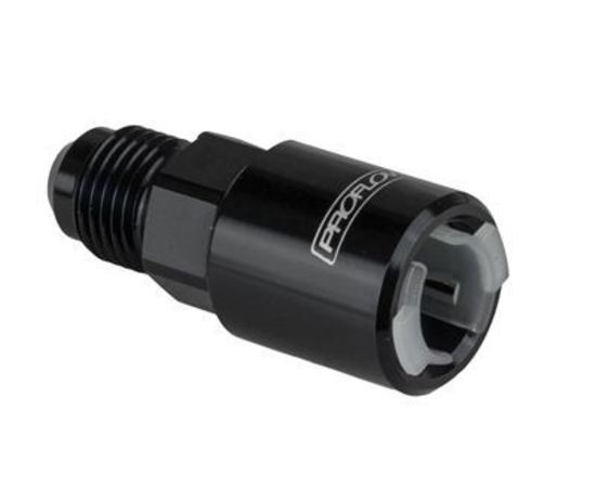 Proflow PFE808-02BK 3/8" Female Fitting Quick Connect Straight to -06AN Male Black