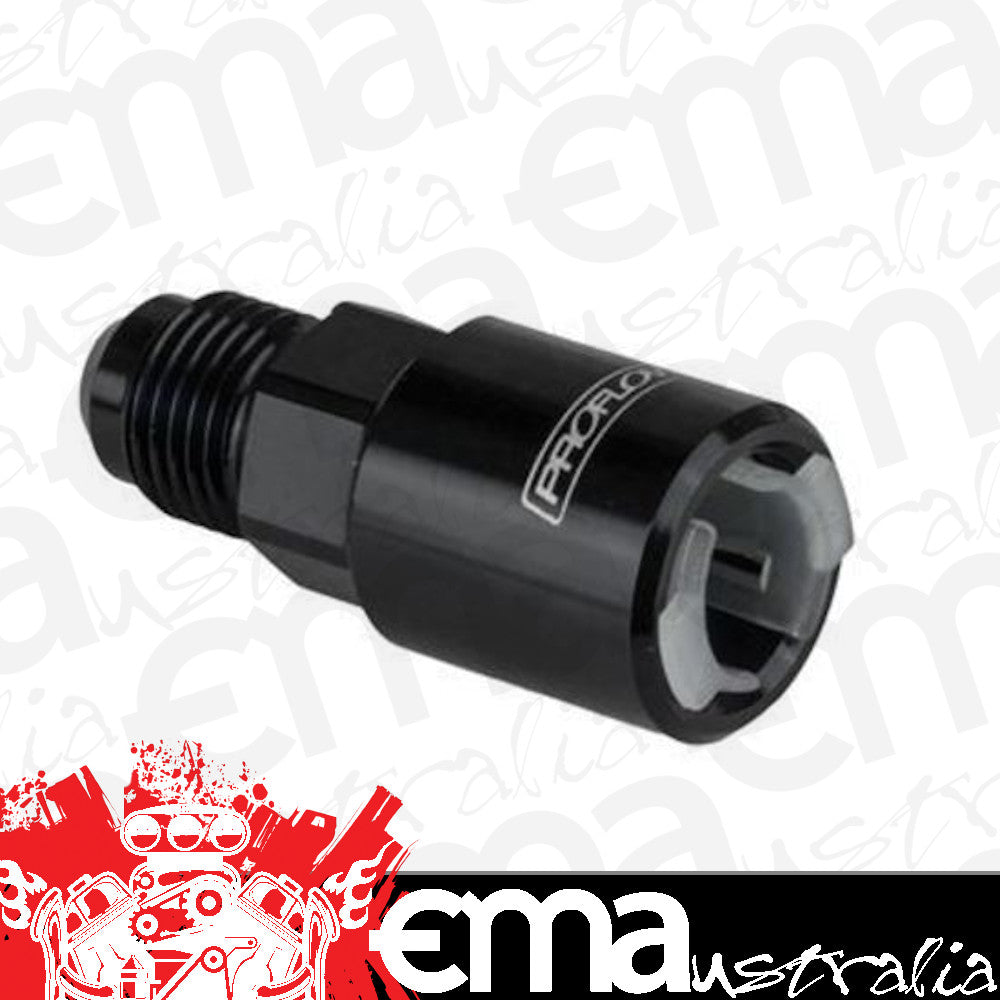 Proflow PFE808-02BK 3/8" Female Fitting Quick Connect Straight to -06AN Male Black