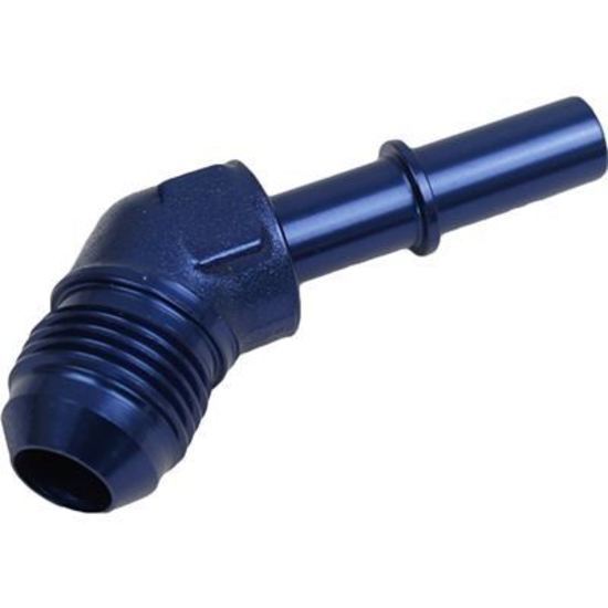 Proflow PFE809-01 5/16" Male Fitting Quick Connect 45 Degree to -06AN Male Fitting Blue