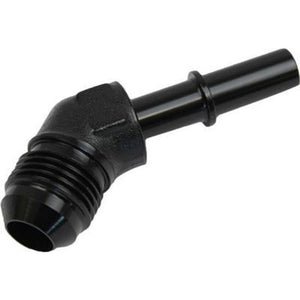Proflow PFE809-01BK 5/16" Male Fitting Quick Connect 45 Degree to -06AN Male Fitting Black