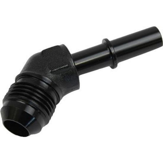 Proflow PFE809-01BK 5/16" Male Fitting Quick Connect 45 Degree to -06AN Male Fitting Black