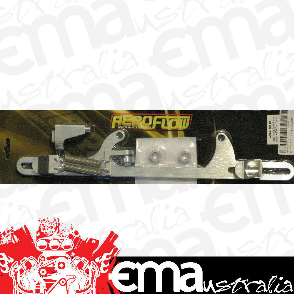 4500 Series Dominator Carbs Billet Throttle Cable Bracket Silver suits Style Aeroflow Performance Products AF64-2002S