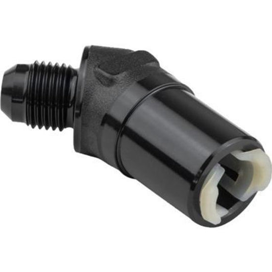 Proflow PFE811-01BK 5/16" Female Fitting Quick Connect 45 Degree to -06AN Male Black