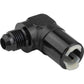 Proflow PFE812-02BK 3/8" Female Fitting Quick Connect 90 Degree to -06AN Male Black
