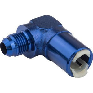 Proflow PFE812-03 3/8" Female Fitting Quick Connect 90 Degree to -08AN Male Blue