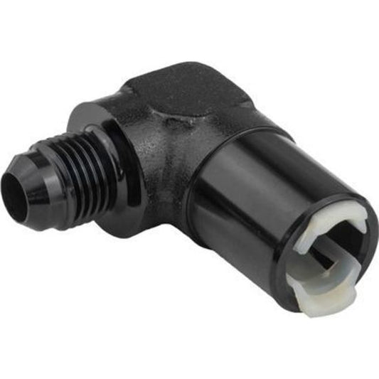 Proflow PFE812-03BK 3/8" Female Fitting Quick Connect 90 Degree to -08AN Male Black