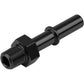 Proflow PFE813-02BK Fitting Male 5/16 Quick Connect to 1/8" NPT Male Black