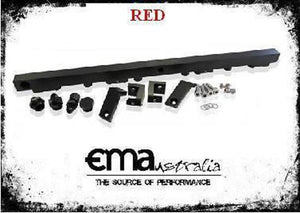 Aeroflow AF64-2004R Fuel Rail Kit Ba-Bf Red Ford 6 Cylinder