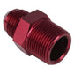 Proflow PFE816-03R Adaptor Male -03AN to 1/8" NPT Straight Red