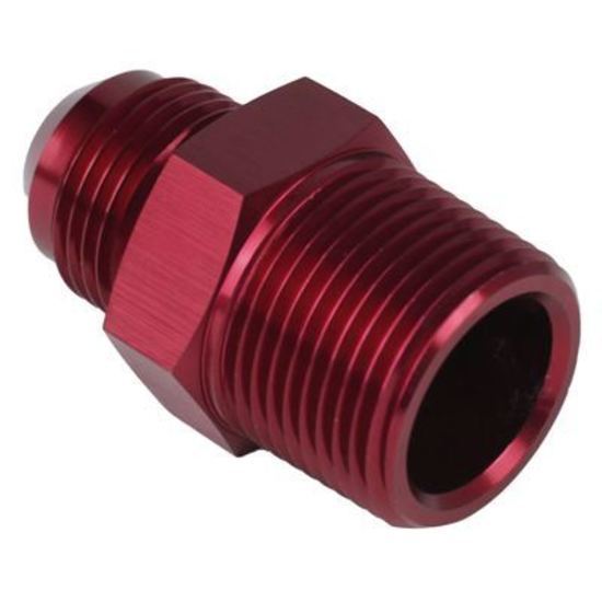 Proflow PFE816-03R Adaptor Male -03AN to 1/8" NPT Straight Red