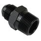 Proflow PFE816-04-06BK Adaptor Male -04AN to 3/8" NPT Straight Black