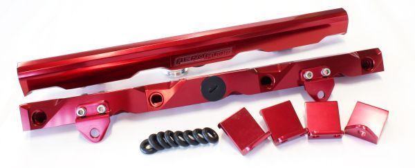 Aeroflow AF64-2007R LS7 Fuel Rails Red